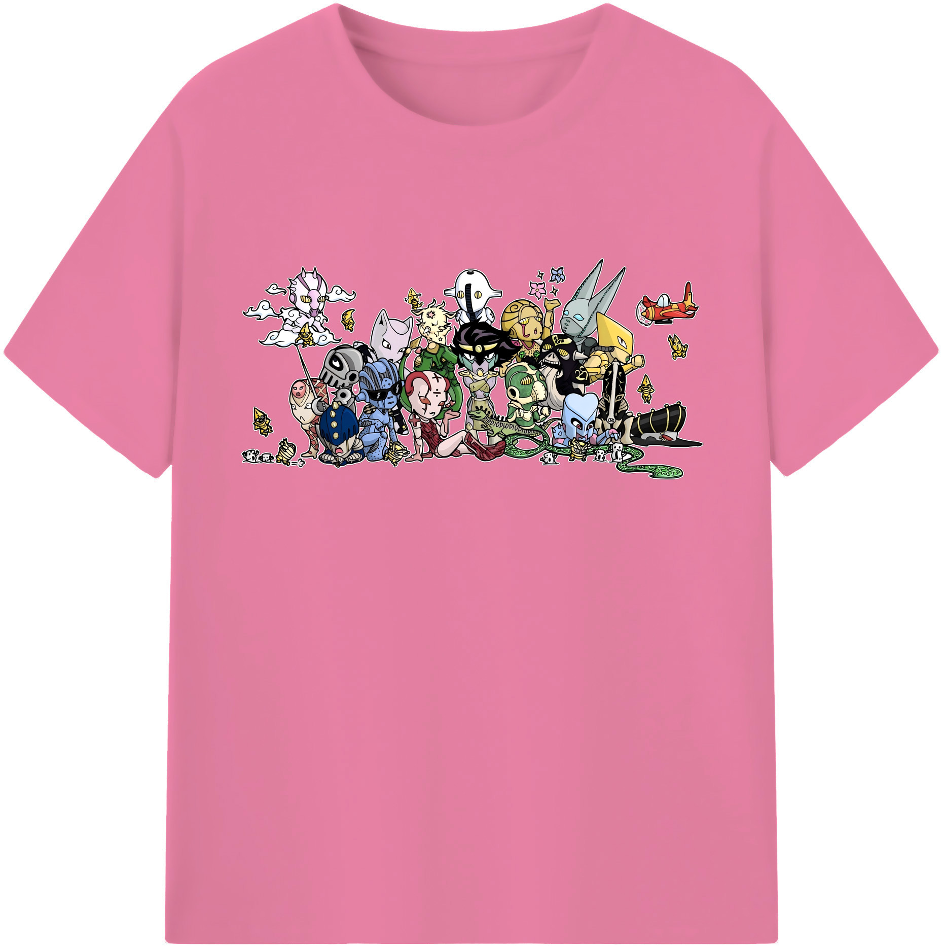 （画像用） ジョジョの奇妙な冒険 JoJo's Bizarre Adventure 綿100％半袖Tシャツ（フロントプリント）